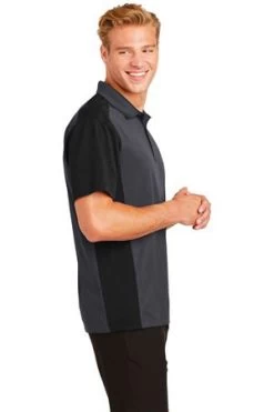 Sport-Tek Mens Colorblock Micropique Sport-Wick Polo Grey/Black -Bowling Equipment Store 3bcc1e92 08a3 4d73 ac3b d036cc819bcf