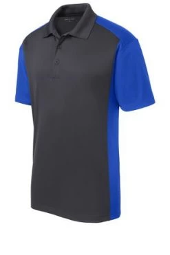 Sport-Tek Mens Colorblock Micropique Sport-Wick Polo Grey/Royal 9 Sport-Tek Mens Colorblock Micropique Sport-Wick Polo Grey/Royal -Bowling Equipment Store 3c0ab244 4cde 4908 867d a6844989c5f8