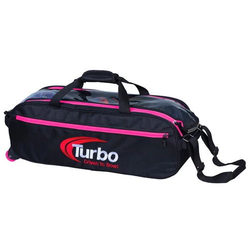 Turbo Pursuit Slim Triple Tote Pink/Black 3 Turbo Pursuit Slim Triple Tote Pink/Black