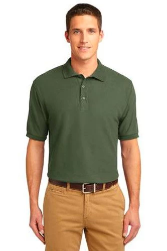 Port Authority Mens Silk Touch Polo Shirt Clover Green 3 Port Authority Mens Silk Touch Polo Shirt Clover Green