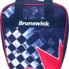 Brunswick Spark Single Tote Checkered Flag -Bowling Equipment Store 562d3519 4eea 484e 9369 75676508af43
