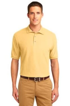 Port Authority Mens Silk Touch Polo Shirt Banana