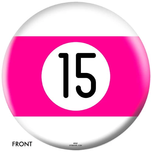 OnTheBallBowling Billiard Pink Stripe 15 Ball 3 OnTheBallBowling Billiard Pink Stripe 15 Ball