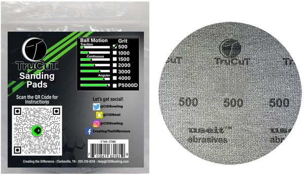 CtD TruCut 500 Grit Sanding Pad 3 CtD TruCut 500 Grit Sanding Pad