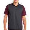 Sport-Tek Mens Colorblock Micropique Sport-Wick Polo Grey/Maroon -Bowling Equipment Store b576c51c 837b 4729 a7d8 4ebfc3b1ce00