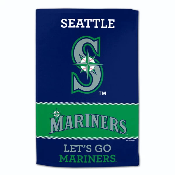 WinCraft MLB Towel Seattle Mariners 16X25" 3 WinCraft MLB Towel Seattle Mariners 16X25"