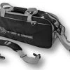 Vise 3 Ball Clear Top Roller/Tote Black/Silver